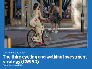 Bike rider and pedestrians